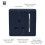 Trendi Switch Trendi Artistic Modern Glossy Tactile Single Blanking Plate Navy 4