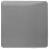 Trendi Switch Trendi Artistic Modern Glossy Tactile Single Blanking Plate Light Grey 1
