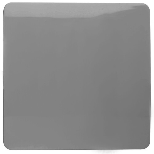 Trendi Switch Trendi Artistic Modern Glossy Tactile Single Blanking Plate Light Grey