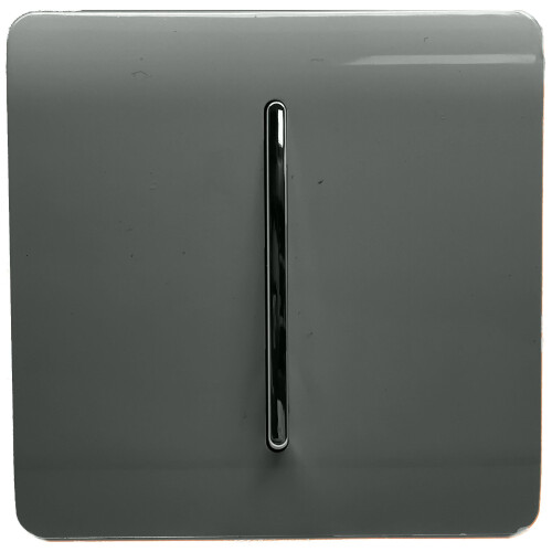Trendi Switch Trendi Artistic Modern Glossy  Home Automation Switch Charcoal