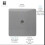 Trendi Switch Trendi Artistic Modern Glossy Tactile TV Socket Light Grey 2