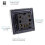 Trendi Switch Trendi Artistic Modern Glossy 20 A Tactile Light Switch & Neon Insert Charcoal 4