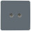 Trendi Switch Trendi Artistic Modern Glossy 2 Gang TV Socket Warm Grey 1
