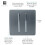 Trendi Switch Trendi Artistic Modern Glossy Tactile Telephone Socket Light Grey 4