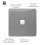 Trendi Switch Trendi Artistic Modern Glossy Tactile Telephone Socket Light Grey 2
