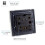 Trendi Switch Trendi Artistic Modern Glossy 45 A Tactile Light Switch & Neon Insert Light Grey 4