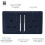 Trendi Switch Trendi 2 Gang Artistic Modern Glossy 13 Amp Switched Plug Socket Navy 2