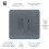 Trendi Switch Trendi Artistic Modern Glossy Fused Spur Switch Warm Grey 2