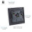 Trendi Switch Trendi 1 Gang Modern Glossy 13 Amp Switched Plug Socket Warm Grey 4