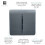 Trendi Switch Trendi 1 Gang 2 Way 10 Amp Light Switch Glossy Warm Grey (3 Pack) 3