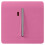 Trendi Switch Trendi Artistic Modern Glossy 45 A Tactile Light Switch & Neon Insert Pink 1