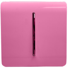 Trendi 1 Gang 2 Way 10 Amp Rocker Chrome Light Switch Glossy Pink