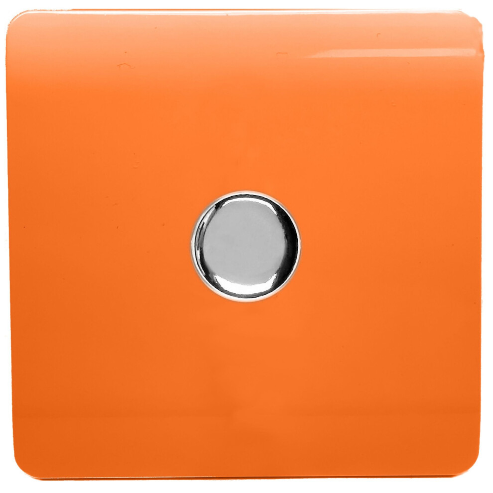 Trendi Switch - Rotary LED Dimmer Light Switch - 1 Gang - 150W - Orange - Image 3