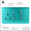 Trendi Switch Trendi Artistic Modern Glossy 45 A Cooker Switch & Plug Socket Inc Neon Insert Bright Teal 2