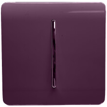 Trendi 1 Gang 2 Way 10 Amp Rocker Chrome Light Switch Glossy Plum
