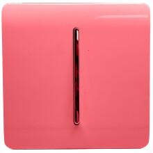 Trendi 1 Gang 2 Way 10 Amp Rocker Chrome Light Switch Glossy Strawberry