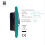 Trendi Switch Trendi Artistic Modern Glossy 45 A Cooker Switch & Plug Socket Inc Neon Insert Bright Teal 3