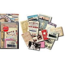 Titanic nostalgic memorabilia pack with replica ephemera items