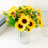 7 rami 13 teste Bouquet di girasoli artificiali 9