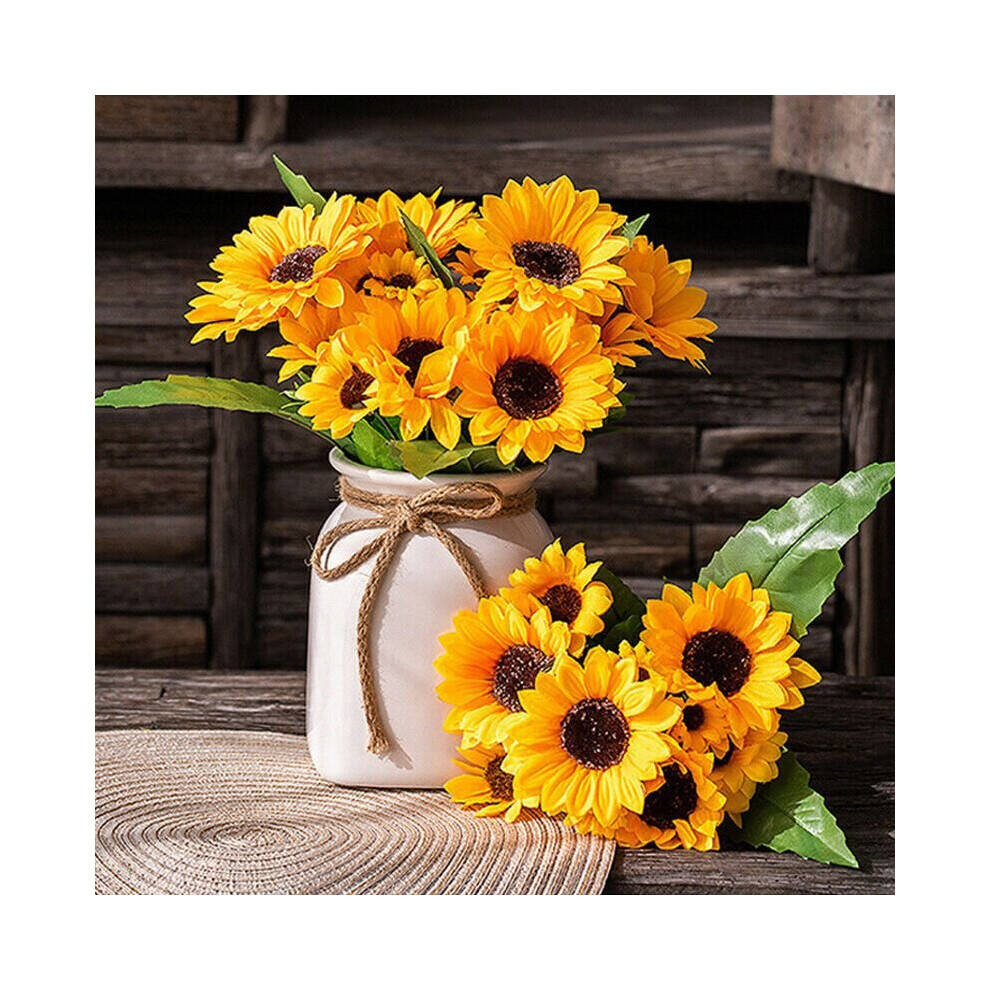 7 Branches 13 Heads Artificial Sunflower Bouquet