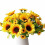 7 rami 13 teste Bouquet di girasoli artificiali 10