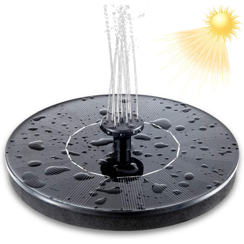 Solar Powered Floating Pump Water Fountain Birdbath Pond Pool Garden