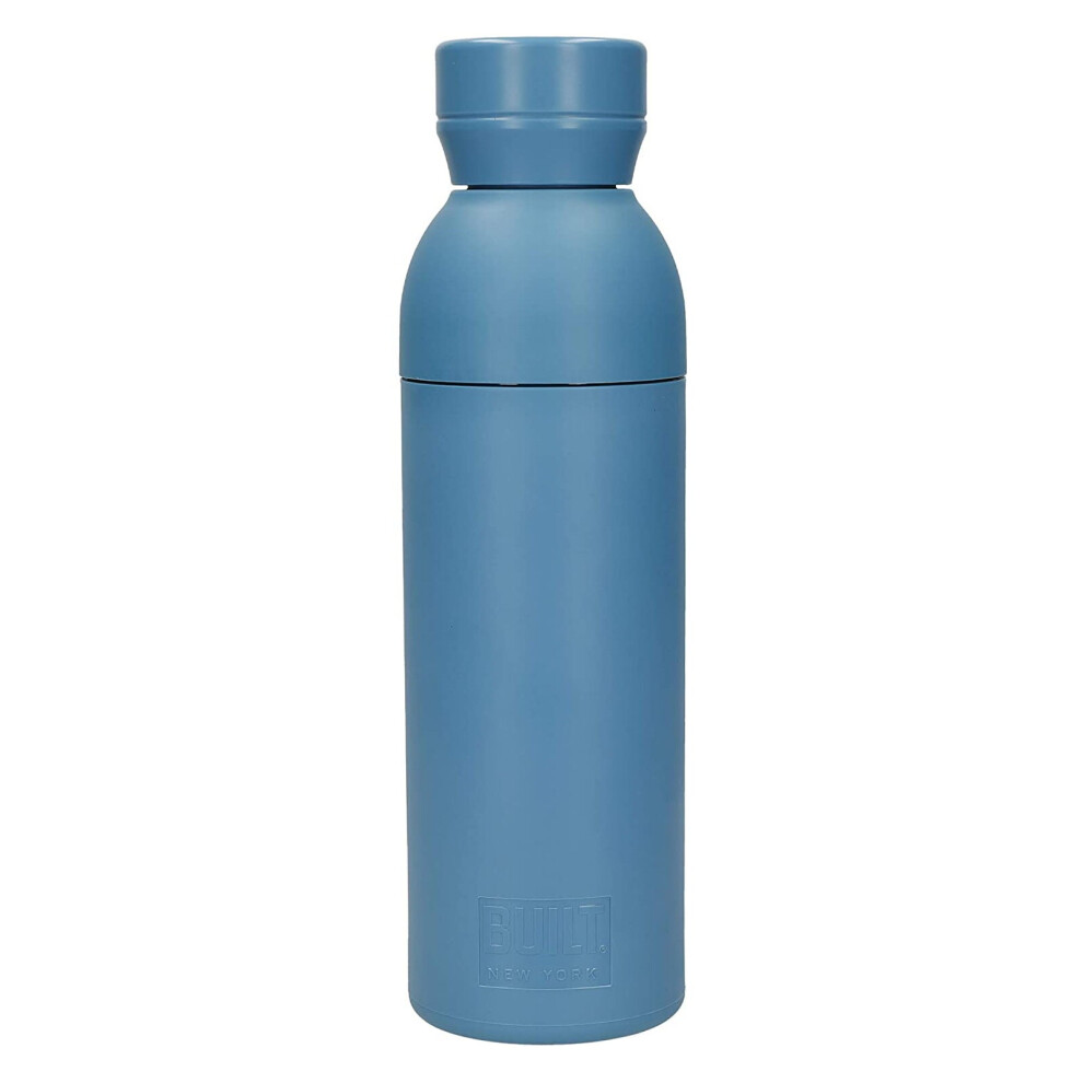 Built Ny (Blue) Recycled Plastic Water Bottle Bpa Free Reusable 500Ml