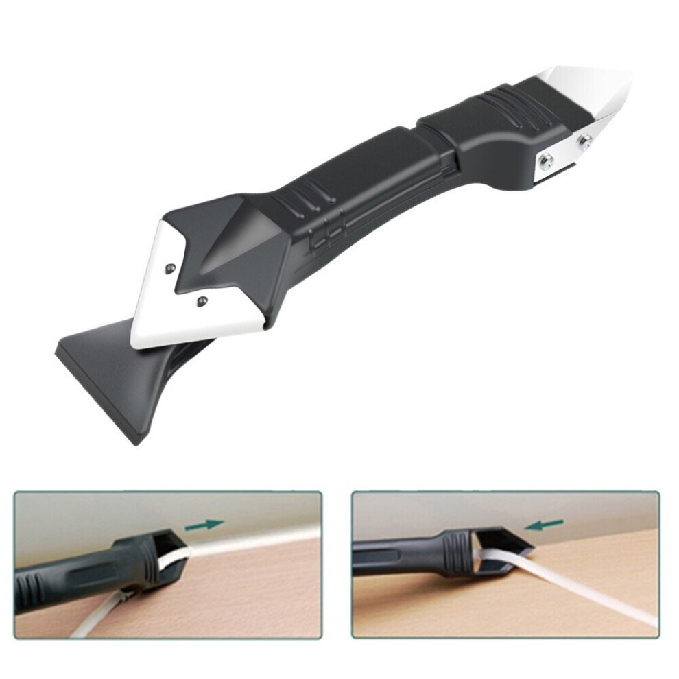 5 In 1 Glass Glue Angle Scraper & Tile Gap Refill Agent Multifunction 5 In 1 Silicone Caulking Tools Remover Angle Seam Shovel 9430872023608