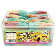 SweetZone Fizzy Tutti Frutti Bottles 740g Tub of HMC Approved 100% Halal Sweets
