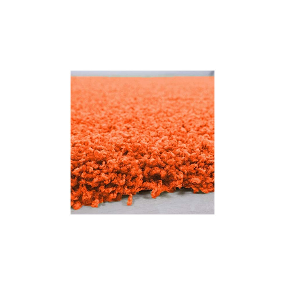 (Orange) Abaseen Shaggy Modern Multicolor Rug(160 x 230cm)