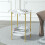 Modern 2-Tier Marble Table Side Table Tea Coffee End Table Plant Stand 3
