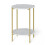 Modern 2-Tier Marble Table Side Table Tea Coffee End Table Plant Stand 5