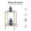 Modern 2-Tier Marble Table Side Table Tea Coffee End Table Plant Stand 6