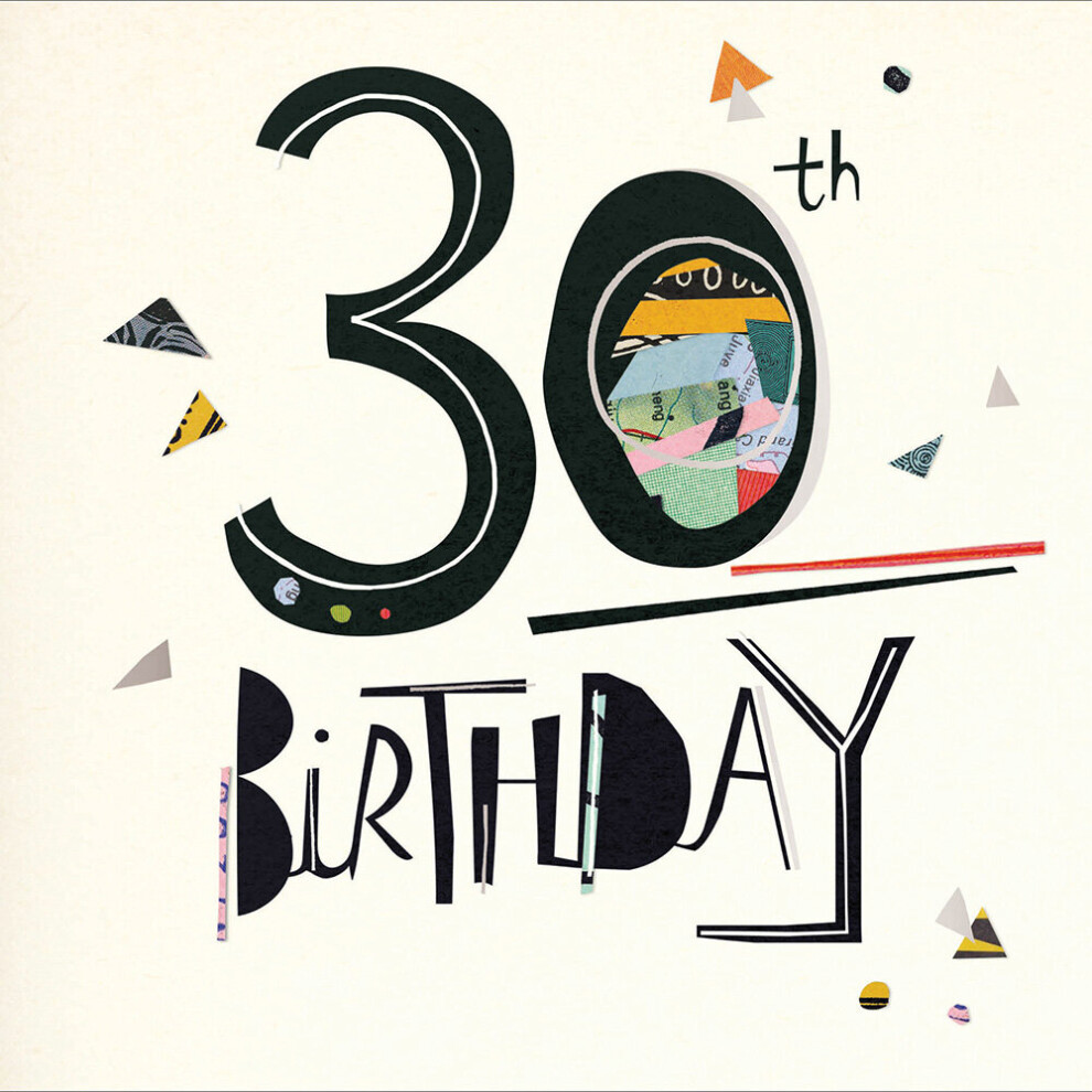 Woodmansterne Happy 30Th Birthday Art Deco Birthday Greeting Card Mambo Range Cards