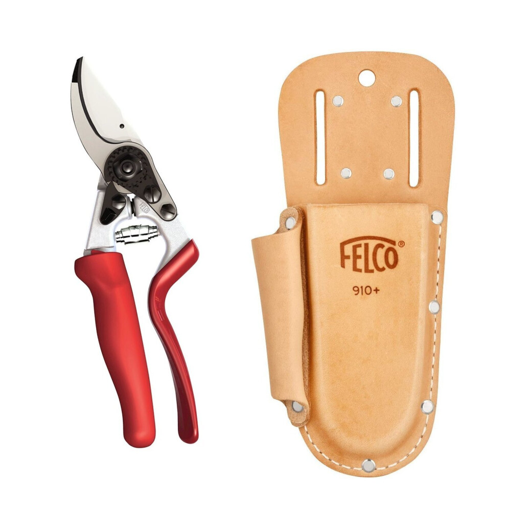 Felco Model 7 secateurs + Leather Plus holster bundle - Genuine Felco products