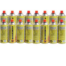 16 X BUTANE GAS CANISTERS BOTTLE CAMPING PORTABLE HEATER COOKER STOVES