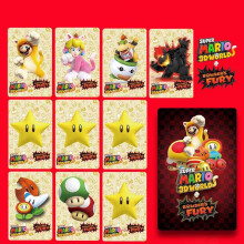 (10pcs cards) Super Mario 3D World Bowser's Fury Amiibo NFC TAG Cards