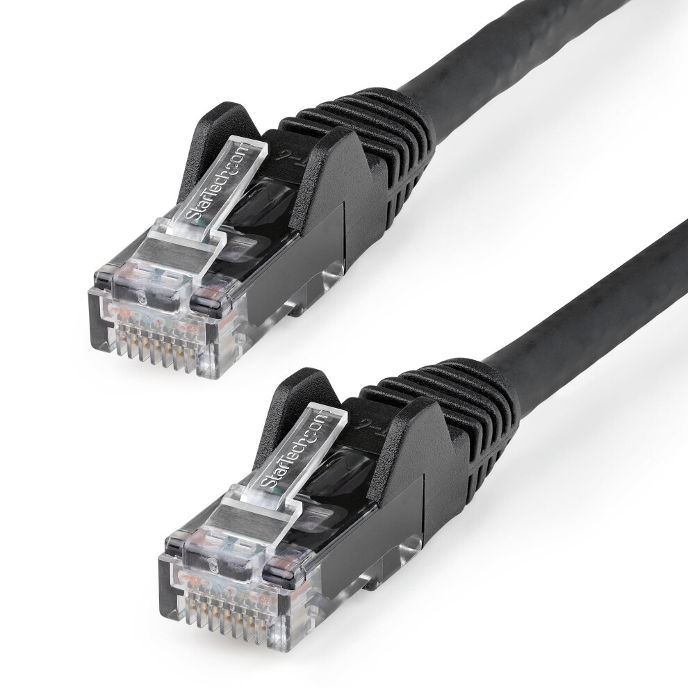 2M Cat6 Ethernet Cable - Lszh - 10 Gigabit 650Mhz 100W Poe Rj45 10Gbe Utp Network Patch Cord Snagless With Strain Relief - Etl Verified, 24Awg Black 065030892209