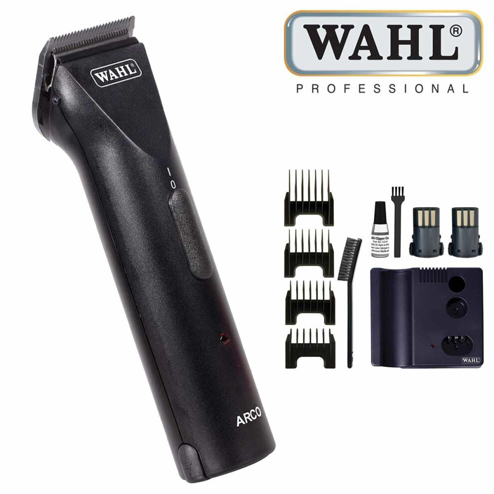 Wahl Arco Cordless Animal Clipper Grooming Set Black 0.7 - 3mm WM6854-804