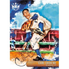 Autograph Warehouse 624542 Carl Erskine Autographed Baseball Card - Brooklyn Dodgers, SC - 2019 Panini Diamond Kings No.18