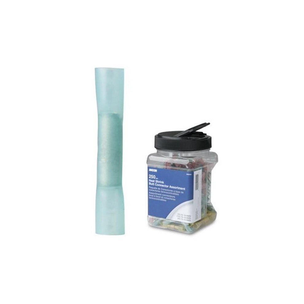 Ancor 309101 16 - 14 Awg Heat Shrink Butt Connector - 250 Piece