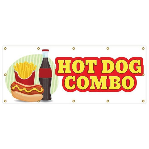 SignMission B-120 Hot Dog Combo 48 x 120 in. Hot Dog Combo & Heavy Duty ...