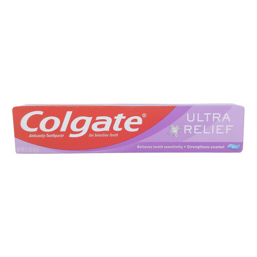 Colgate Colgate Ultra Relief Anticavity Toothpaste for Sensitive Teeth, 2.1 oz (60 g)