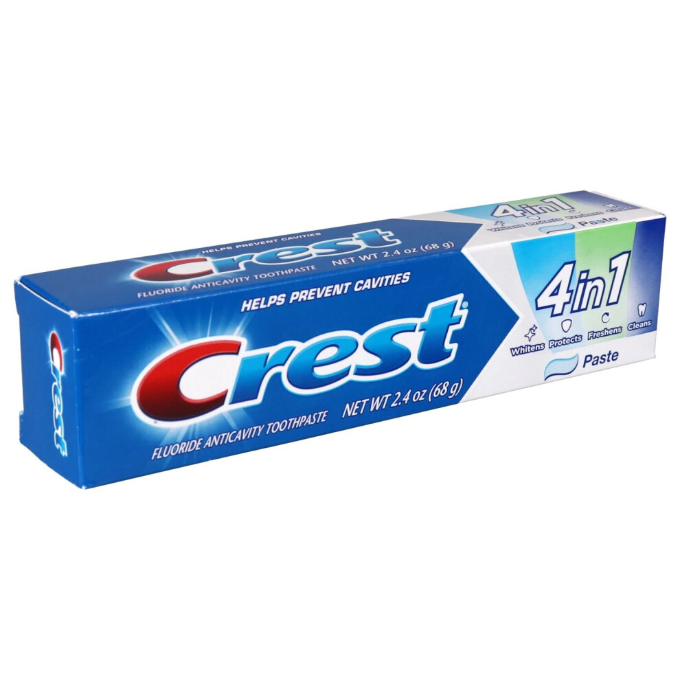 Crest 4-In-1 Fluoride Anticavity Toothpaste, Paste, 68 G (2.4 Oz)