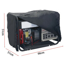 (66*51*51cm) Portable Generator Cover Dustproof Rainproof Black Protection Wrap Replacement