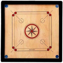 Carrom Board Game Large Size 36/36 Inch Wooden Coins Strike Family Fun