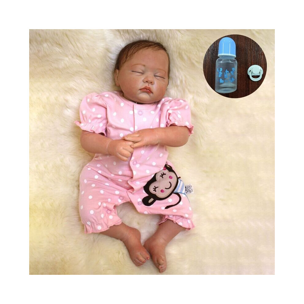 18" Reborn Baby Soft Silicone Newborn Dolls Gifts