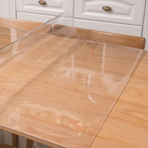 180*100cm Table Protector PVC Table Cover 2mm Thick Plastic Tablecloth 2