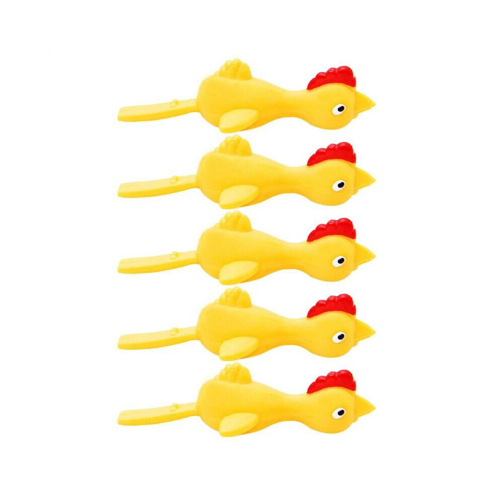 (5pcs) Catapult Funny Chick Launch Slingshot Toy Decompression