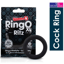 Screaming O RingO Ritz XL Cock Penis Silicone | Ring Large Size 3x Stretch Black